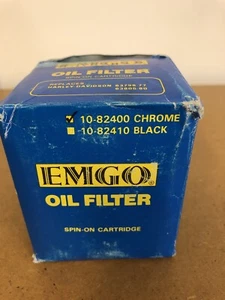 EMGO HARLEY DAVIDSON OIL FILTER 10-82400 CHROME - SEE PIC FOR MODELS & YEARS - Bild 1 von 3