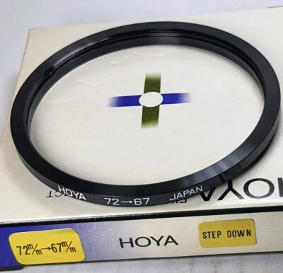Hoya 72-67mm Step-Down Converter Lens Filter Adapter Ring 72mm-67mm E72-E67 New - Image 1 of 4