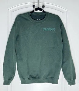 PLAYBOY / Felpa maglione con logo Playboy / Medium / Verde / Unisex - Foto 1 di 3