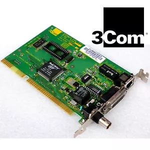 Vintage 3Com 3C509B-C 3C509B Network Card With BNC RJ-45 Twisted Pair RJ45 M302 - Picture 1 of 1