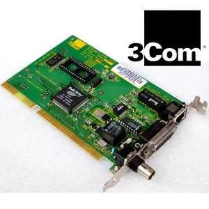 Vintage 3Com 3C509B-C 3C509B Carte Réseau Avec BNC RJ-45 Twisted Paire RJ45 M302 - Photo 1/1