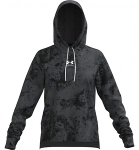 Para mujer Under Armour UA Rival Terry estampado con capucha estampado tinte NUEVO - Imagen 1 de 14