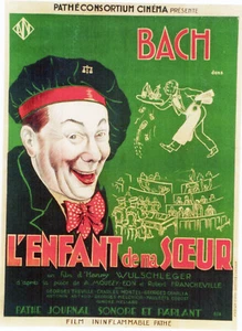 L'ENFANT DE MA SOEUR-1933-BACH-H.WULSCHEGER- 120X160 cm-ENTOILEE/ON LINEN - Picture 1 of 1