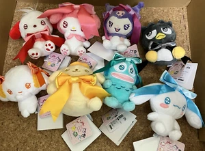 Juego de 8 premios 10 cm SEGA Japón Mini mascota de peluche personajes Sanrio - Imagen 1 de 3