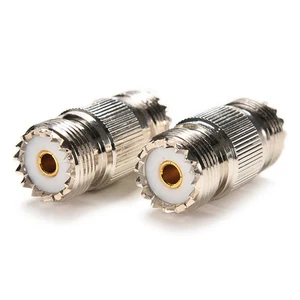 UHF PL-259 SO-239 female to UHF female jack RF straight connector adapter EOATJU - Zdjęcie 1 z 4
