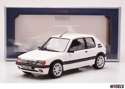 1989 PEUGEOT 205 GTI 1.9 Meije White - Bianco Meije Norev 184842 Die Cast 1/18 - Immagine 1 di 4