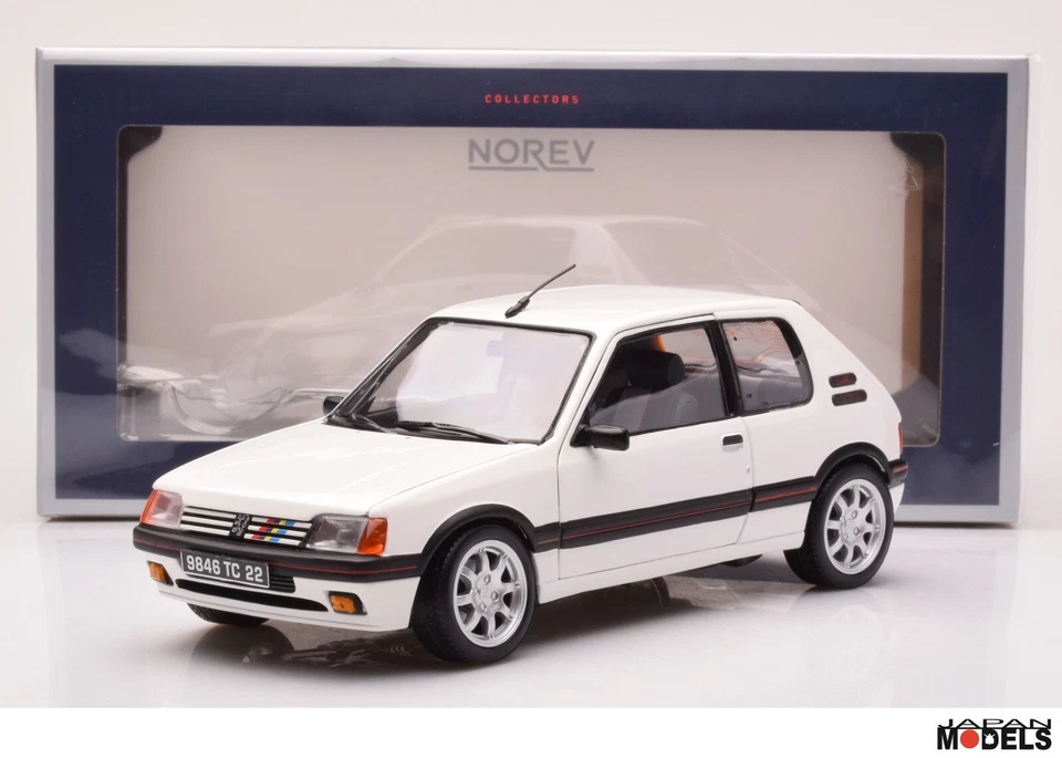 1989 PEUGEOT 205 GTI 1.9 Meije White - Bianco Meije Norev 184842 Die Cast 1/18 - Immagine 1 di 4