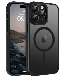 GAOBAO Magnetic for iPhone 15 Pro Max Case, Translucent Shockproof Cover - Picture 1 of 21