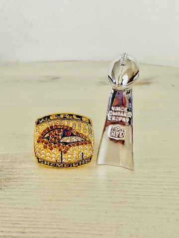 Baltimore Ravens 2000 Super Bowl Ring + Trophy, Ray Lewis, US SHIP Cover