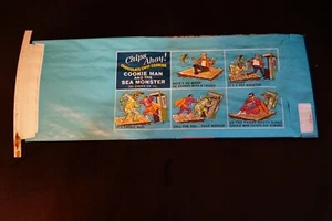 VINTAGE 1965 CHIPS AHOY Cookies ~1st COOKIE MAN Bag ~ Vs Monster ~UNUSED Nabisko - Picture 1 of 2