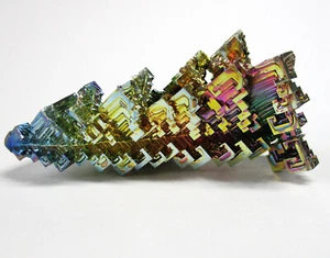 +++ Wismut Kristall Stufe -- synthetisch +++ Bismut Regenbogen Mineralien - Picture 1 of 4