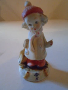Vintage Figurine Capodimonte G Pezzato School Girl  Italy Marked 3.75” - Picture 1 of 4