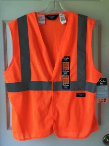 Walls Work Wear Men's Medium Level 2 Class 2 Orange 3M Safety Reflective Vest - Picture 1 of 8