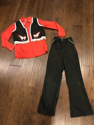 traje vaquero vintage Sears and Roebuck leer por talla Foto 1 de 4