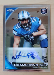 2010 Topps Chrome Ndamukong Suh Rookie Auto #C160 Detroit Lions