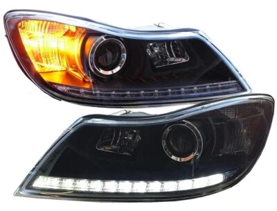 SCHEINWERFER FÜR SKODA OCTAVIA 1Z 09-13 LED TAGFAHRLICHT-OPTIK LINKS RECHTS - Bild 1 von 4