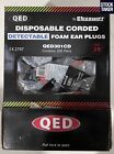 (200-Pack) QED Corded Detectable Ear Plugs Blue Foam Food (VAT Invoice)