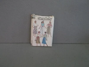 SIZE 6 - 24 UNCUT SIMPLICITY 7858 PATTERN 1980s FLARED SKIRTS 3 Styles - Picture 1 of 4