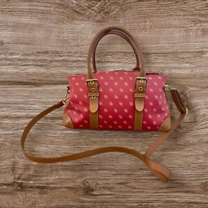 Dooney Bourke Handbag Fuchsia Pink Leather Satchel Shoulder Bag