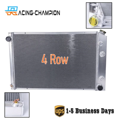 4 Row Radiator Fit 78-86 Chevy GMC C/K C10 C20 C30 K5 Blazer 5.0L 5.7L 6.6L 7.4L - Изображение 1 из 4