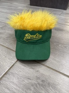 Vintage Oregon Enten Hut Flair Haar Schirmmütze mit verrückter Perücke Kunsthaar RAR - Bild 1 von 7