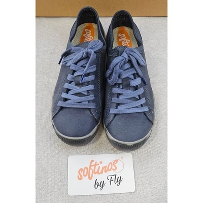 Zapatillas deportivas Softinos by Fly Isla con cordones de cuero azul para mujer 5 informales Foto 1 de 4