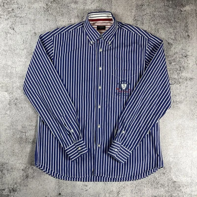 PAUL & SHARK YACHTING Men's Long Sleeve Shirt MIAMI ST. BARTH YACHT CLUB Size 43 - Image 1 of 4