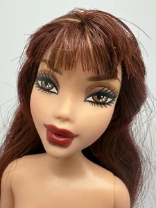2004 Barbie My Scene Rebel Style Chelsea Doll Auburn Red Hair Red Lips Nude OOAK - Bild 1 von 17