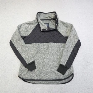 Abercrombie & Fitch Pullover Womens Small Quilted Snap Neck Sweater Warm Cozy - Picture 1 of 13