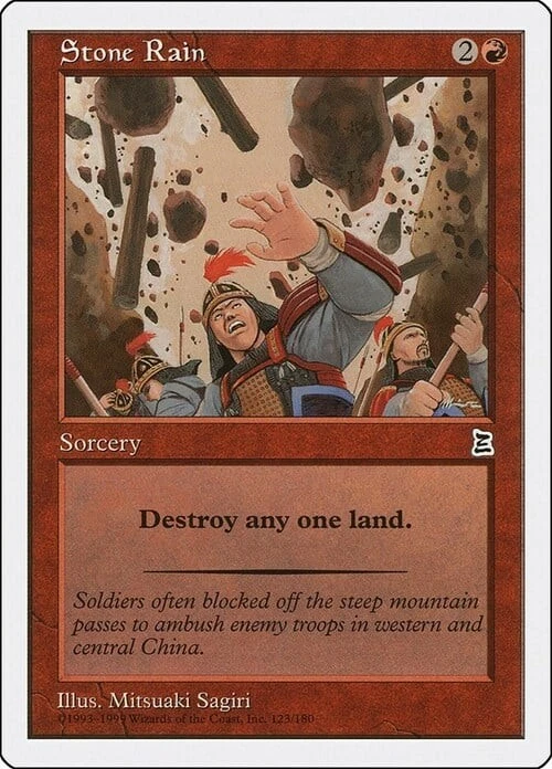 Magic The Gathering MTG STONE RAIN Portal Three Kingdoms NM Near Mint - Image 1 of 1