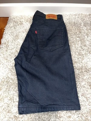 Pantalones Cortos Levi’s 569 Hombre Calce Suelto Denim Azul Marino Lavado Oscuro Nuevos Sin Etiquetas Talla 34 Foto 1 de 4