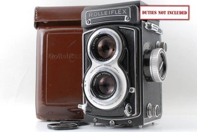 White Face [Near MINT] Rolleiflex 3.5T 3.5 T Film Camera Body w/Tessar 75mm 3.5 - Image 1 of 4