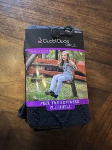 Cuddl Duds Girls Black Sweater Tights. Small/medium NWT - Picture 1 of 3