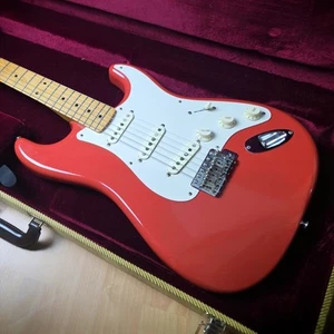 2010 Fender Classic Series 50s Stratocaster Fiesta Red w/Tweed Hard case MIM - Picture 1 of 12