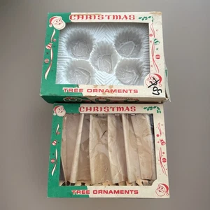 2 VTG Empty Christmas Ornament Box 1950s  - Picture 1 of 13