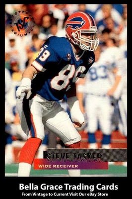 1995 Topps Stadium Club Steve Tasker #235 Buffalo Bills NFL Football - Image 1 of 2