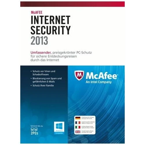 Mcafee Antivirus Sicurezza Internet 2013 3 Licenze ITA ENG FRE - Immagine 1 di 1