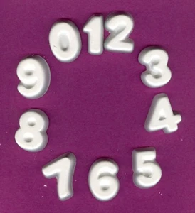 Numbers plaster of Paris painting project. Set of 10! - Picture 1 of 4