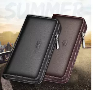 Men's Wallet Clutch Bag TCGAD Mens Wallet Man Purse Leather Genuine Luxury - Picture 1 of 1