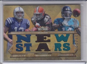 LUCK/RICHARDSON/BLACKMON 2012 Topps Triple Threads Relic Combo Sepia TTRC12 1/27