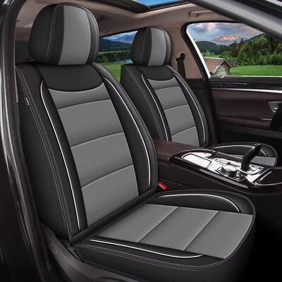 Car Front Row Fit for Nissan Leaf 2011-2025 PU Leather Seat Covers Cushion 2Pcs — 第 1/4 张图片