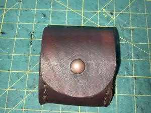 Handmade Leather Skoal Tobacco Pouch Belt Attach - Picture 1 of 4