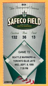 MARINERS KEN GRIFFEY HR #394 TICKET STUB - Picture 1 of 1