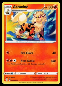 Pokemon - SWSH - Fusion Strike Arcanine 033/264 Rare - NM - Picture 1 of 2