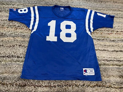 Camiseta deportiva de fútbol americano vintage de los Indianapolis Colts Peyton Manning campeón de la NFL para hombre 44 L Foto 1 de 4