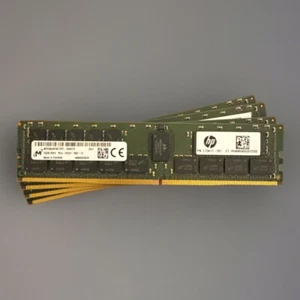 128GB Micron (4x32GB) PC4-2933Y MTA36ASF4G72PZ-2G9E2 ECC REG RDIMM Server Memory - Photo 1/1