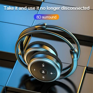 Auriculares Deportivos Inalámbricos Bluetooth Auriculares con Reproductor de MP3 Radio FM Micrófono - Imagen 1 de 25