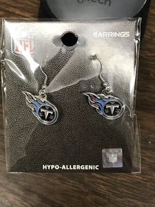 Tennessee Titans NFL Ohrringe Neu - Hyperallergen - Bild 1 von 2