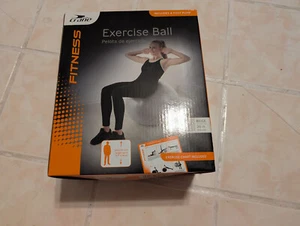 New Crane Fitness Exercise Beige Ball 26” 65cm with  Foot Pump - Picture 1 of 8