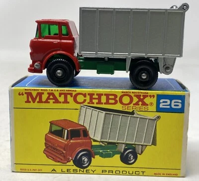 Lesney Matchbox Series No 26 GMC Tipper Truck BPW NMIB 1/64 Scale Vintage 1968 - Image 1 of 4